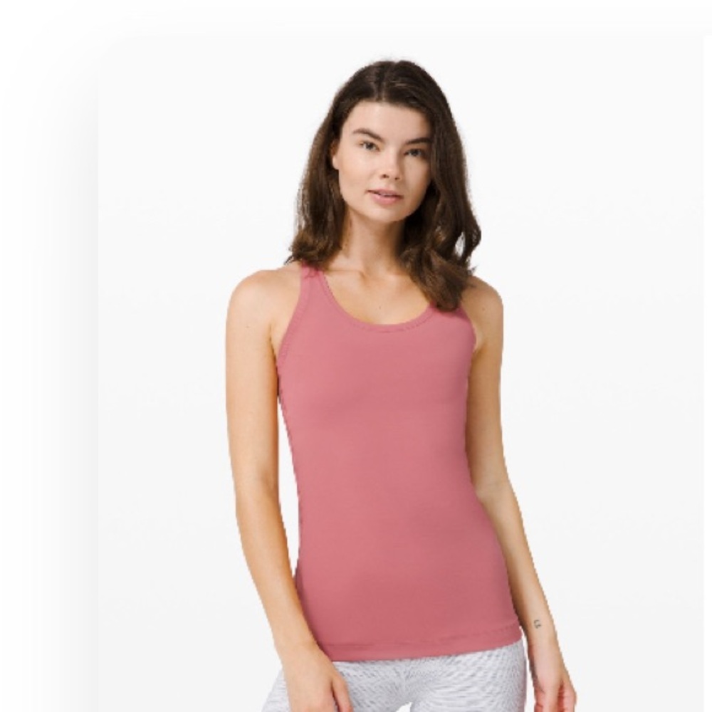 Lululemon Cool Racerback in Nulu. Dusty rose color.